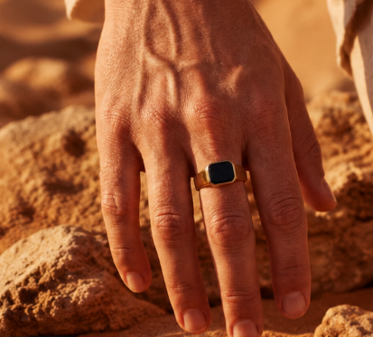 Onyx Signet Ring